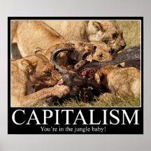 Kapitalismus Demotivational Posterdruck