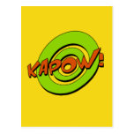 Kapow Comic-Buch-Postkarte