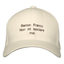 Kappe Ramon Franco "Non mi lasciare mai" Bestickte Kappen