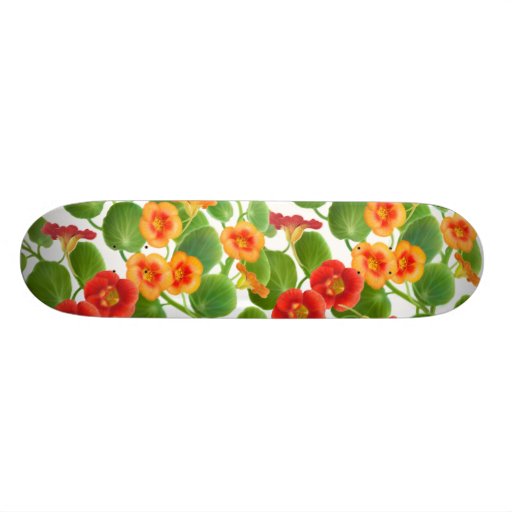 Kapuzinerkäse-Blumen-RebenSkateboard Personalisierte Skatedecks