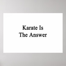 Karate ist die Antwort Plakate