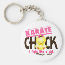 Karate-Küken 1 Schlüsselanhänger