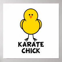 Karate-Küken Plakatdruck