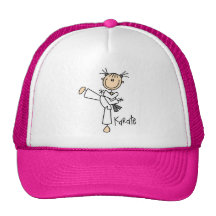 Karate-Mädchen-T-Shirts und Geschenke Kappe
