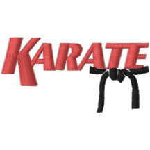 Karate mit schwarzem Gürtel