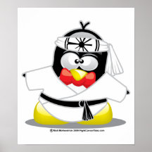 Karate-Pinguin Poster