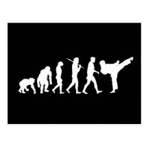 Karateliebhaber Dojo-Trainingsgeschenk Postkarten