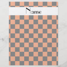 Kariertes Muster in orange.png Personalisierte Flyer