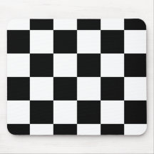 Kariertes Schwarzweiss-mousepad