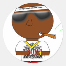 Karikatur-Aufkleber Bäckerei-Gruppen-"jungen Amste
