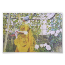 Karin Larsson in der Trauben-Laube Kunstphoto