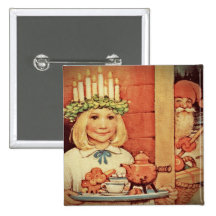 Karin Lucia und das Weihnachten Nisse Anstecknadel