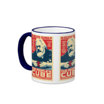 Karl Marx - der Würfel der Leute: OHP Becher Tassen