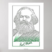 Karl Marx. Deutscher Philosoph und Wirtschaftswiss Poster