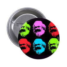 Karl- Marxcollage Button
