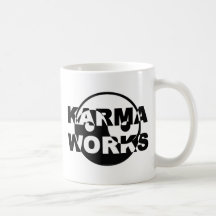 Karma-Arbeiten Tee Tasse