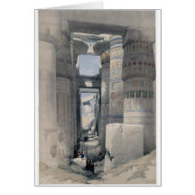 Karnak - Dromos oder erstes Gericht des Tempels Grußkarten