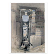 Karnak - Dromos oder erstes Gericht des Tempels Postkarte