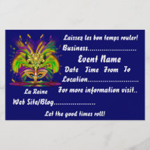 Karneval 5,5" x 8,5" Landschaft sieht bitte Anmerk Flyer Druck