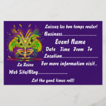 Karneval 5,5" x 8,5" Landschaft sieht bitte Anmerk Bedruckte Flyer