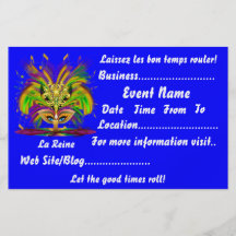 Karneval 5,5" x 8,5" Landschaft sieht bitte Anmerk Personalisierte Flyer
