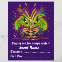 Karneval Carvinal 8,5" x 11" sieht bitte Anmerkung Personalisierte Flyer