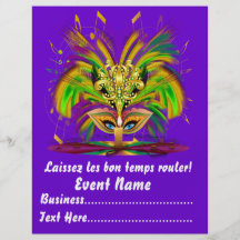 Karneval Carvinal 8,5" x 11" sieht bitte Anmerkung Flyerdruck
