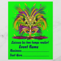 Karneval Carvinal 8,5" x 11" sieht bitte Anmerkung Flyer Druck