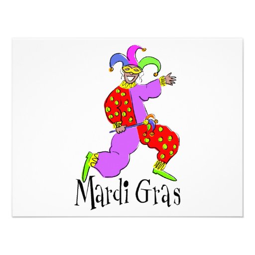 Karneval-Clown Ankündigungen