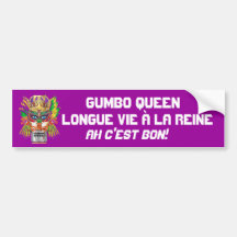 Karneval-Gumbo-Königin-Ansicht deutet bitte an Autosticker