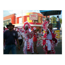 Karneval in San Fernando Trinidad Postkarte