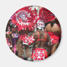 Karneval in Trinidad Kühlschrankmagnet