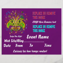 Karneval-Königin 8,5" x 11" Ansicht-Anmerkungen ge Flyerdesign