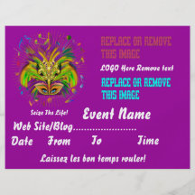 Karneval-Königin 8,5" x 11" Ansicht-Anmerkungen ge Bedruckte Flyer