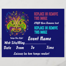 Karneval-Königin 8,5" x 11" Ansicht-Anmerkungen ge Personalisierte Flyer