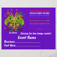 Karneval-Königin 8,5" x 11" sehen bitte Anmerkunge Flyerbedruckung