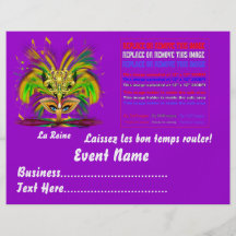 Karneval-Königin 8,5" x 11" sehen bitte Anmerkunge Flyerdruck