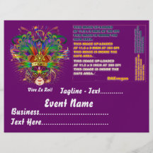 Karneval-Party-Thema sehen bitte Anmerkungen an Individuelle Flyer