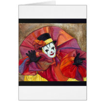 Karnevals-Clown Karte