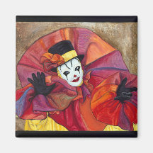 Karnevals-Clown Kühlschrankmagnete