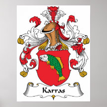 Karras Family Crest Posters