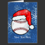 Karte - Baseball-Weihnachten karten