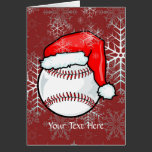 Karte - Baseball-Weihnachten karten