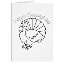 �karte für Thanksgiving zu färben -