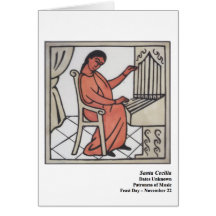 Karte Santa Cecilia Santo