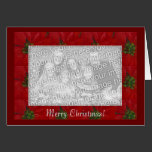 Karten-Schablone - Poinsettia-Mosaik-Grenze karten