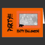 Karten-Schablone - schwarze Katze Halloween karten