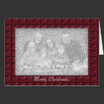 Karten-Schablone - Weihnachtsmosaik-Entwurf karten