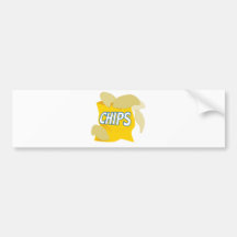 Kartoffelchips Autosticker