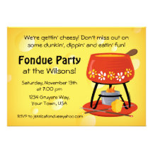 Käse-Fondue-Party Einladung
